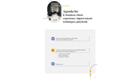 E Business Client Experience Improvement Techniques Playbook Template