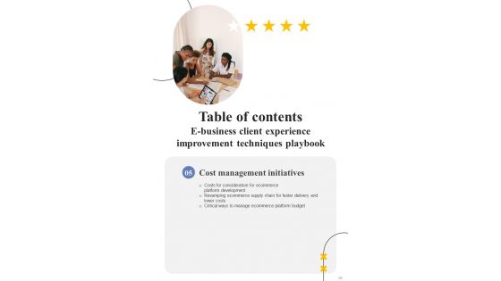 E Business Client Experience Improvement Techniques Playbook Template