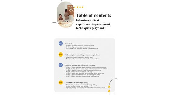 E Business Client Experience Improvement Techniques Playbook Template