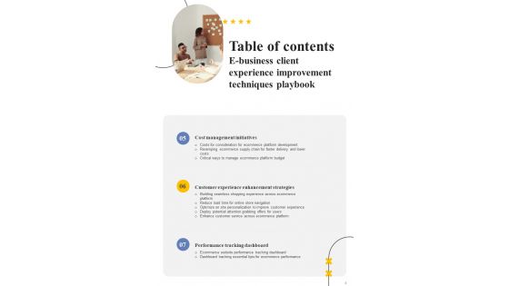 E Business Client Experience Improvement Techniques Playbook Template