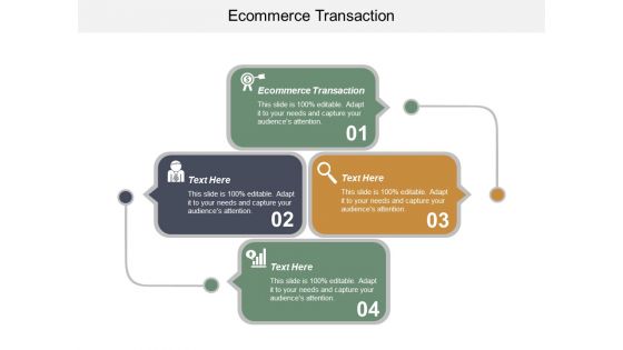 E Commerce Transaction Ppt PowerPoint Presentation Slides Show Cpb