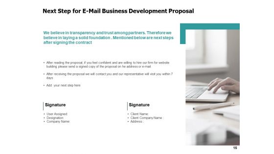 E Mail Business Development Proposal Ppt PowerPoint Presentation Complete Deck