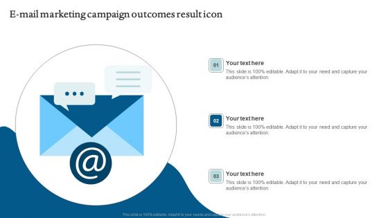 E Mail Marketing Campaign Outcomes Result Icon Graphics PDF
