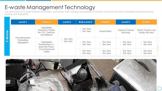 E Waste Management Technology Ppt PowerPoint Presentation Icon Example PDF