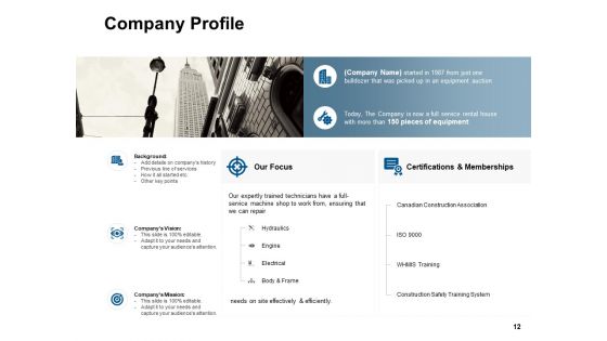 Earth Moving Heavy Equipment For Construction Proposal Template Ppt PowerPoint Presentation Complete Deck With Slides