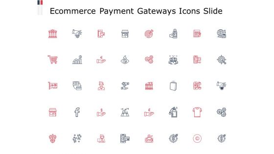 Ecommerce Payment Gateways Icons Slide Ppt PowerPoint Presentation Portfolio Mockup