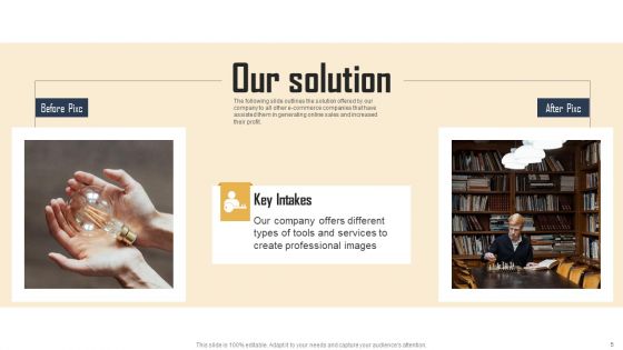 Ecommerce Photo Editing Services Fundraising Deck Ppt PowerPoint Presentation Complete Deck With Slides