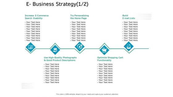 Ecommerce Solution Providers E Business Strategy Product Ppt Layouts Show PDF