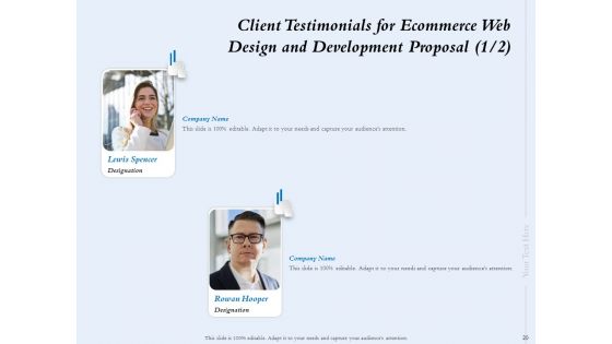 Ecommerce Web Design And Development Proposal Ppt PowerPoint Presentation Complete Deck With Slides