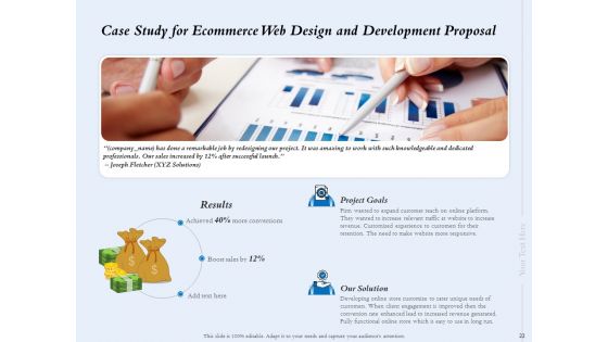 Ecommerce Web Design And Development Proposal Ppt PowerPoint Presentation Complete Deck With Slides