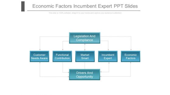 Economic Factors Incumbent Expert Ppt Slides