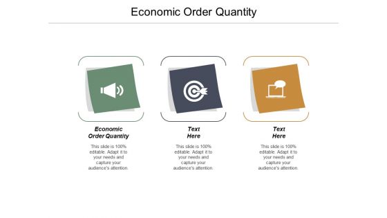 Economic Order Quantity Ppt PowerPoint Presentation Summary Portrait Cpb