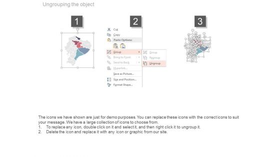 Ecuador Map With States Economic Analysis Powerpoint Slides