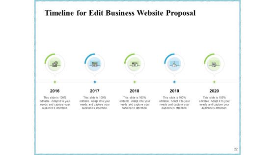 Edit Business Website Proposal Ppt PowerPoint Presentation Complete Deck With Slides