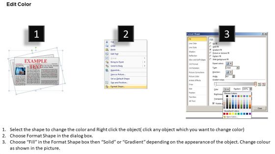 Editable Newspaper Layouts PowerPoint Slides And Ppt Clipart Graphics