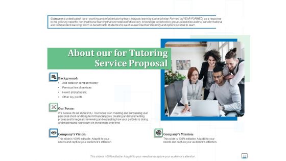 Educational Tuition As A Service Proposal Template Ppt PowerPoint Presentation Complete Deck With Slides