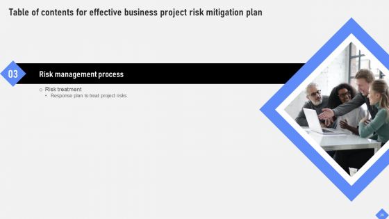 Effective Business Project Risk Mitigation Plan Ppt PowerPoint Presentation Complete Deck With Slides