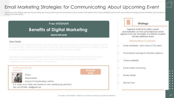 Effective Company Event Communication Tactics Ppt PowerPoint Presentation Complete Deck With Slides