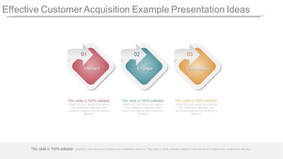 Effective Customer Acquisition Example Presentation Ideas