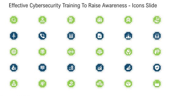 Effective Cybersecurity Training To Raise Awareness Icons Slide Ppt Infographics Example File PDF