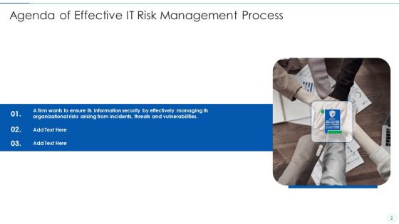 Effective IT Risk Management Process Ppt PowerPoint Presentation Complete With Slides