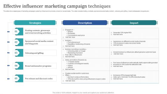 Effective Influencer Marketing Campaign Techniques Rules PDF