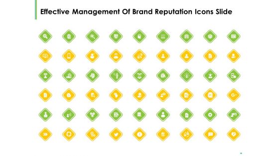 Effective Management Of Brand Reputation Icons Slide Ppt Outline Graphics Example PDF
