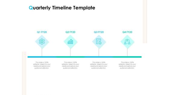 Effective Milestone Scheduling Approach Quarterly Timeline Template Ppt PowerPoint Presentation Slides Professional PDF