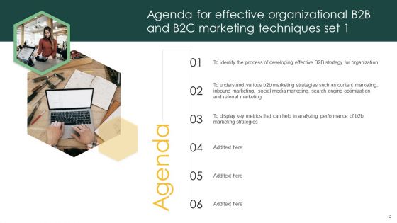 Effective Organizational B2B And B2C Marketing Techniques Set 1 Ppt PowerPoint Presentation Complete Deck With Slides