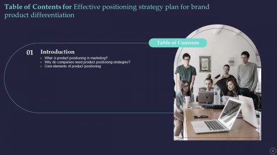 Effective Positioning Strategy Plan For Brand Product Differentiation Ppt PowerPoint Presentation Complete Deck With Slides