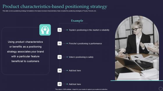 Effective Positioning Strategy Plan Product Characteristics Based Positioning Strategy Professional PDF