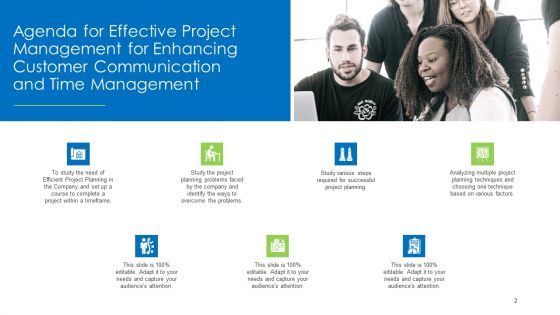 Effective Project Management For Enhancing Customer Communication And Time Management Ppt PowerPoint Presentation Complete Deck With Slides