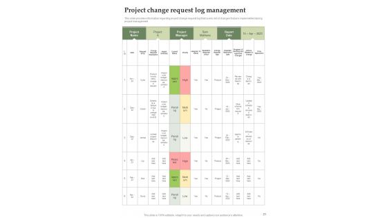 Effective Project Management Playbook Template
