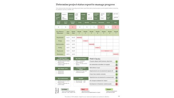 Effective Project Management Playbook Template