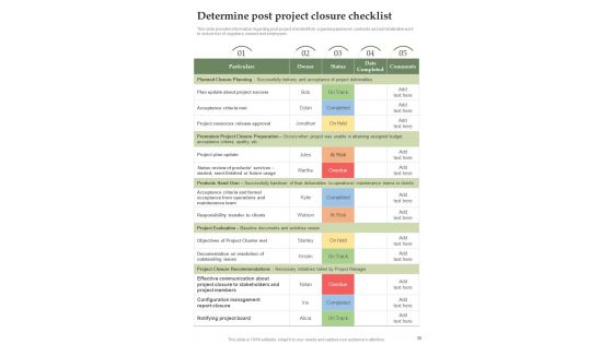 Effective Project Management Playbook Template