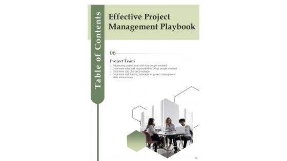 Effective Project Management Playbook Template