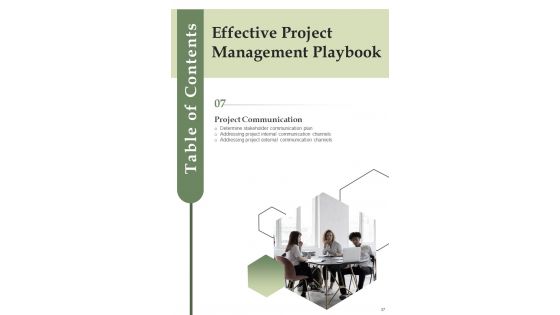 Effective Project Management Playbook Template