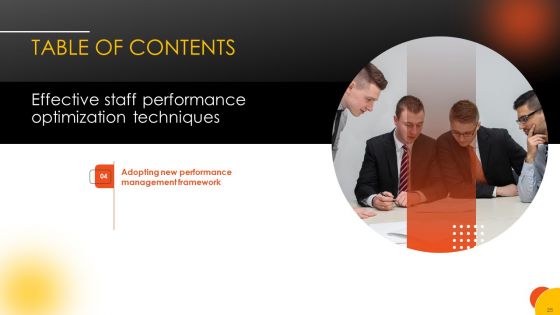 Effective Staff Performance Optimization Techniques Ppt PowerPoint Presentation Complete Deck With Slides