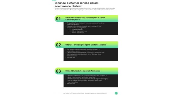 Effective Techniques For E Commerce Platforms Playbook Template