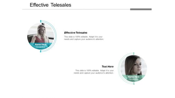 Effective Telesales Ppt PowerPoint Presentation Layouts Demonstration Cpb