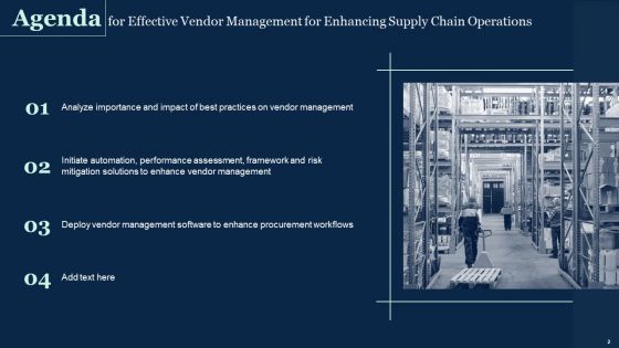 Effective Vendor Management For Enhancing Supply Chain Operations Ppt PowerPoint Presentation Complete Deck With Slides