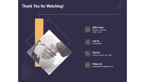 Effective Workforce Management Thank You For Watching Ppt PowerPoint Presentation Layouts Slideshow PDF