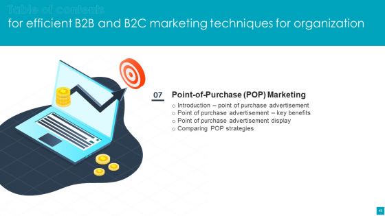 Efficient B2B And B2C Marketing Techniques For Organization Ppt PowerPoint Presentation Complete Deck With Slides