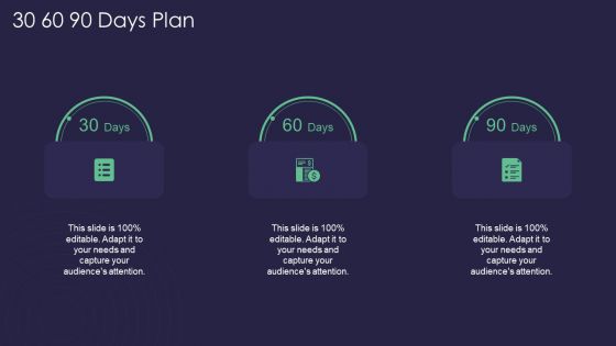 Efficient Communication Plan For Project Management 30 60 90 Days Plan Download PDF