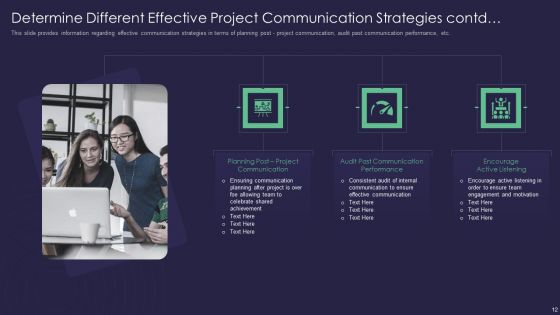 Efficient Communication Plan For Project Management Ppt PowerPoint Presentation Complete Deck With Slides