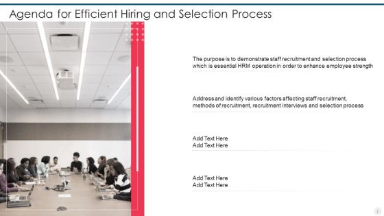 Efficient Hiring And Selection Process Ppt PowerPoint Presentation Complete Deck With Slides