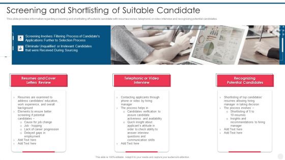 Efficient Hiring And Selection Process Screening And Shortlisting Of Suitable Candidate Topics PDF
