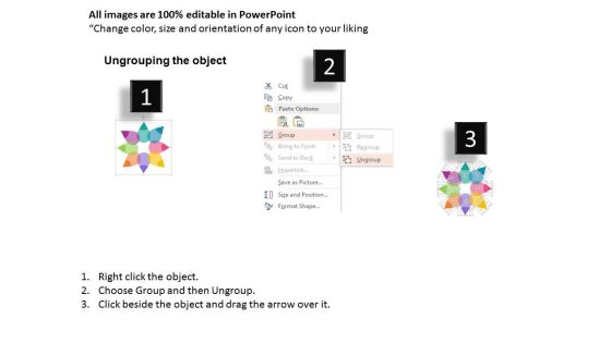 Eight Drops Infographic Steps Powerpoint Template