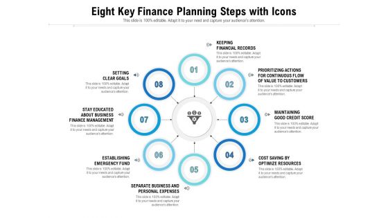 Eight Key Finance Planning Steps With Icons Ppt PowerPoint Presentation File Graphics Template PDF Eight Key Finance Planning Steps With Icons Ppt PowerPoint Presentation File Graphics Template PDF