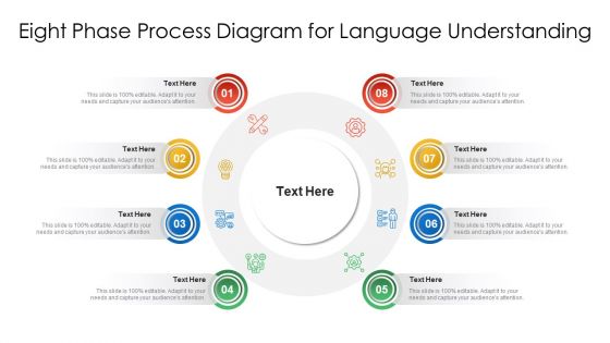 Eight Phase Process Diagram For Language Understanding Ppt PowerPoint Presentation Gallery Graphics Example PDF